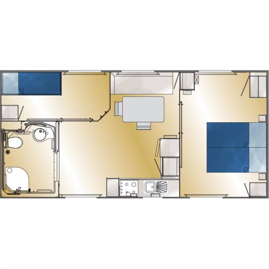 Location de vacances - Camping à Dolus-d'Oléron - Mobil Home PMR – Formule 6
