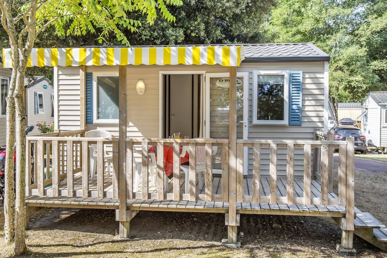Location de vacances - Camping à Dolus-d'Oléron - Mobil Home 1 chambre – Formule 2