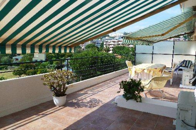 Location de vacances - Appartement à Nice - terrasse vue imprenable panoramique