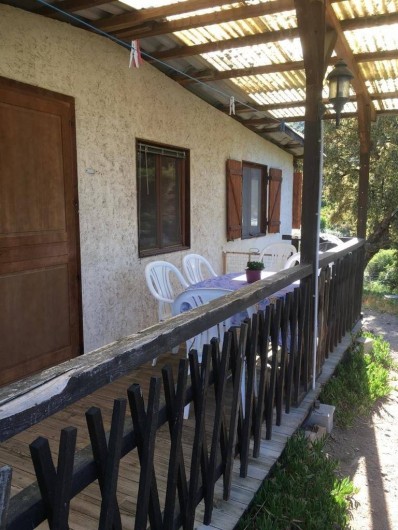 Location de vacances - Chalet à Sainte-Maxime - la terrasse