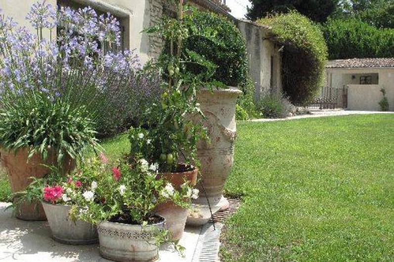Location de vacances - Chambre d'hôtes à Loriol-du-Comtat - Le jardin fleuri