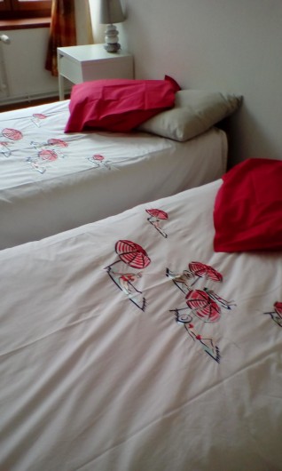 Location de vacances - Appartement à Saint-Valery-sur-Somme - chambre  avec 2lits d'une personne