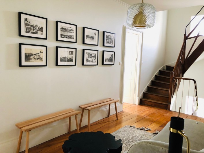 Location de vacances - Gîte à Tonnoy - le salon du 1er étage