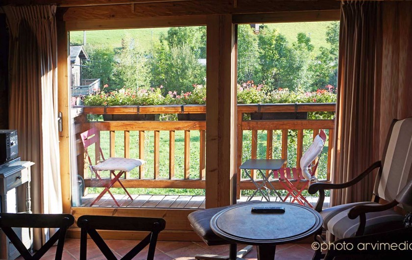 Location de vacances - Gîte à La Clusaz - balcon du gîte La Grange