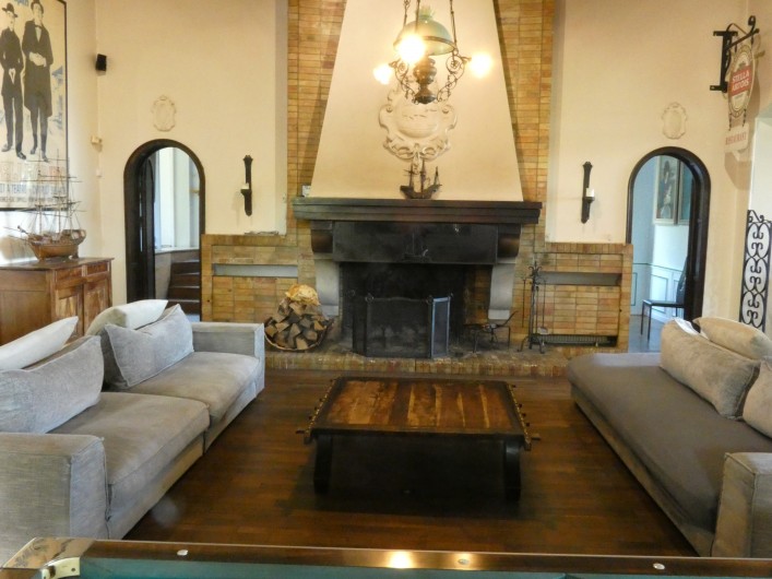 Location de vacances - Villa à Quiberville - Côté Salon au coin de la cheminée