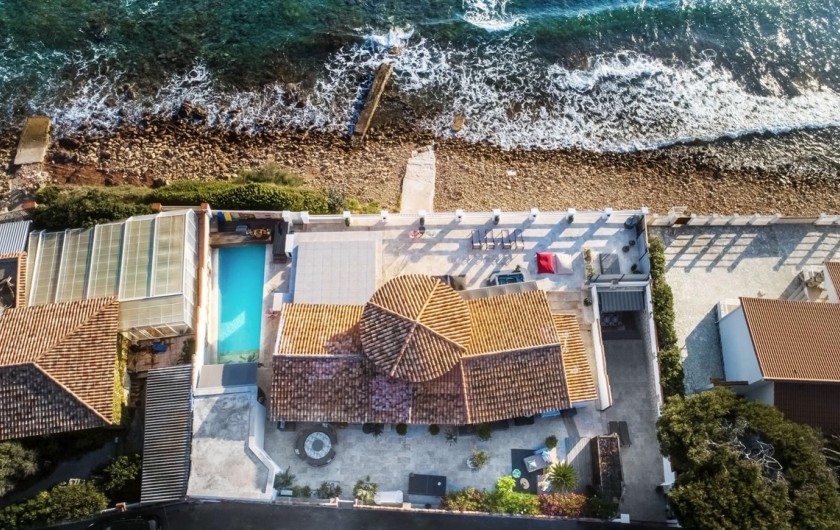 Location de vacances - Villa à Saint-Mandrier-sur-Mer - VUE AERIENNE VILLA ALBATROS