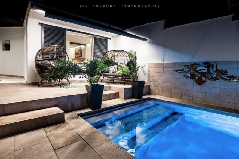 Location de vacances - Villa à Saint-Mandrier-sur-Mer - SUITE PARENTALE SWIMING POOL