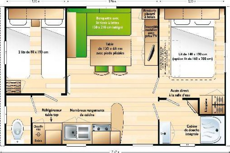 Location de vacances - Camping à Chassagnes