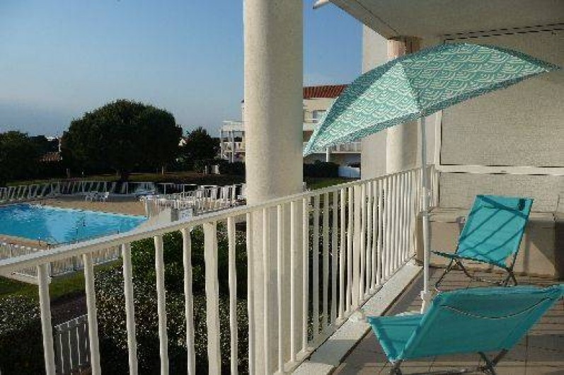 Location de vacances - Studio à Les Sables-d'Olonne - la vue du balcon n°1