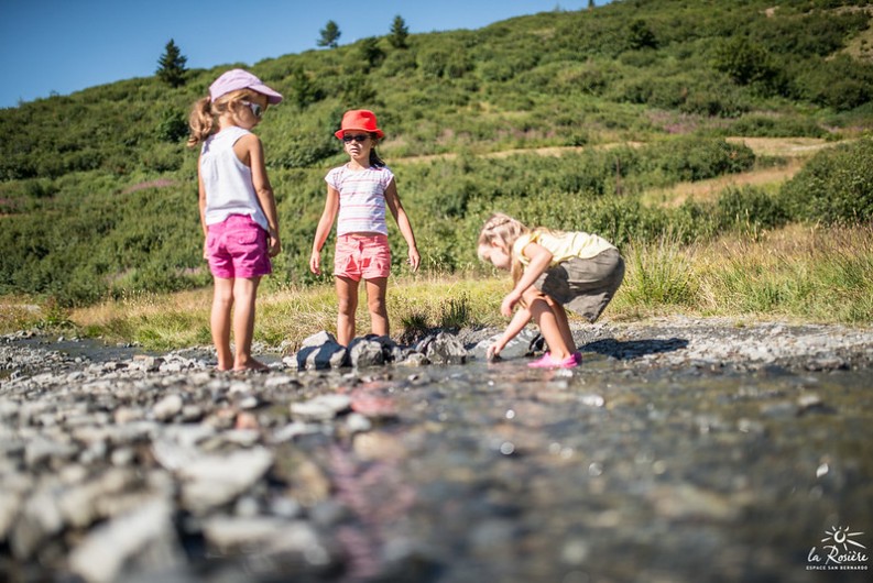 Location de vacances - Studio à La Rosière - Aire de jeux, plan d'eau pour les enfants