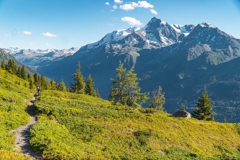Location de vacances - Studio à La Rosière - Vue dégagée sur la montagne