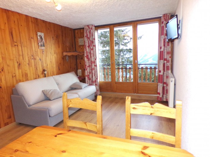 Location de vacances - Studio à La Rosière - Séjour avec vue sur la montagne