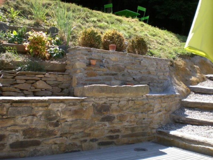 Location de vacances - Gîte à Coupiac - accès terrasse