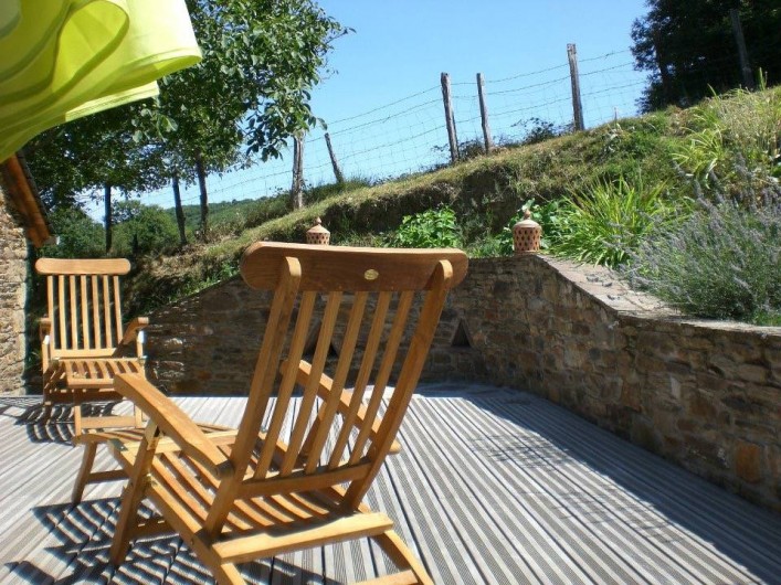 Location de vacances - Gîte à Coupiac - terrasse sud