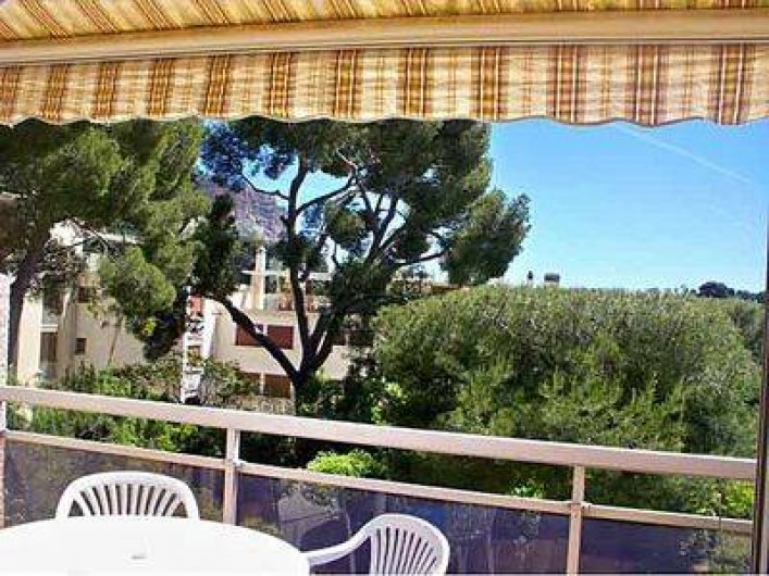 Location de vacances - Appartement à Cassis - Vue de la terrasse de la salle à manger