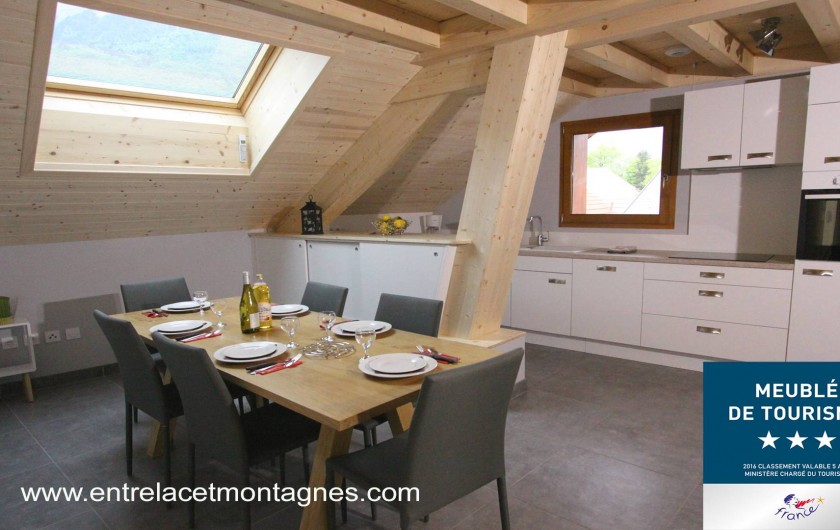 Location de vacances - Gîte à Annecy - Salle à manger et cuisine