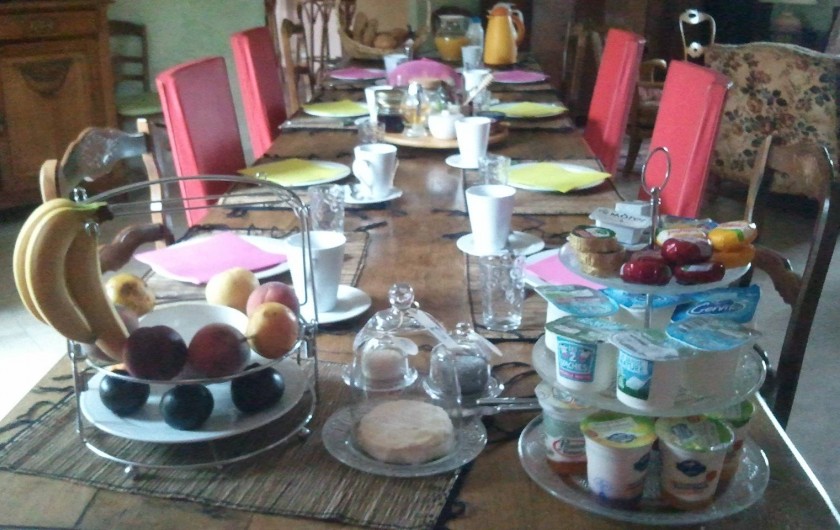 Location de vacances - Chambre d'hôtes à Gigny - Petit déjeuner européen