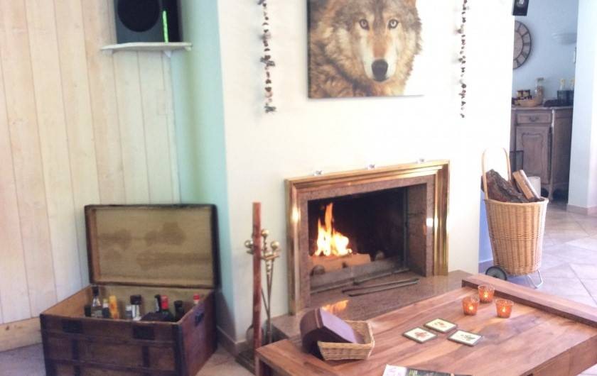 Location de vacances - Chalet à Barcelonnette - Cheminée,  coffre avec apéritifs et digestifs à disposition.