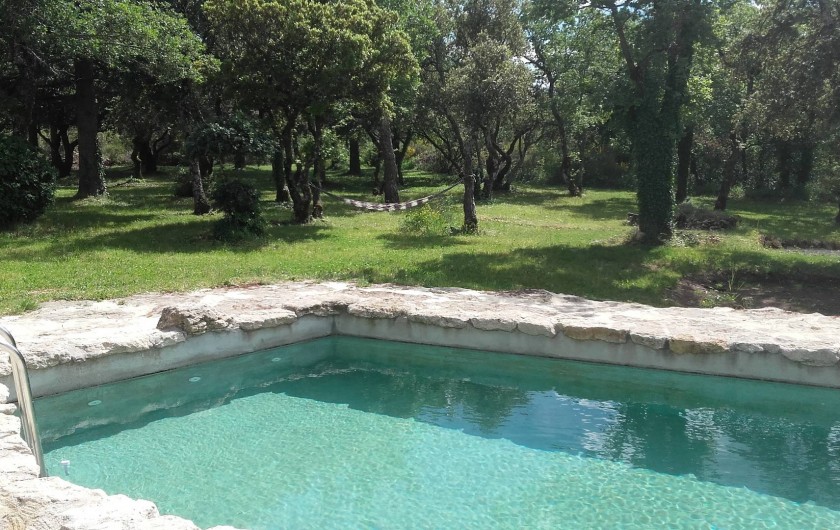 Location de vacances - Villa à Saignon - vue du bord de la piscine