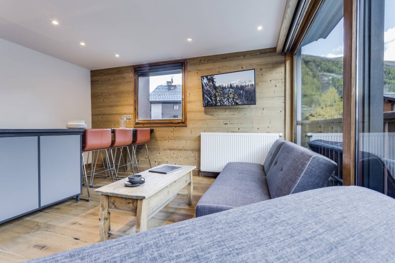 Location de vacances - Appartement à Val-d'Isère - Salon et Séjour