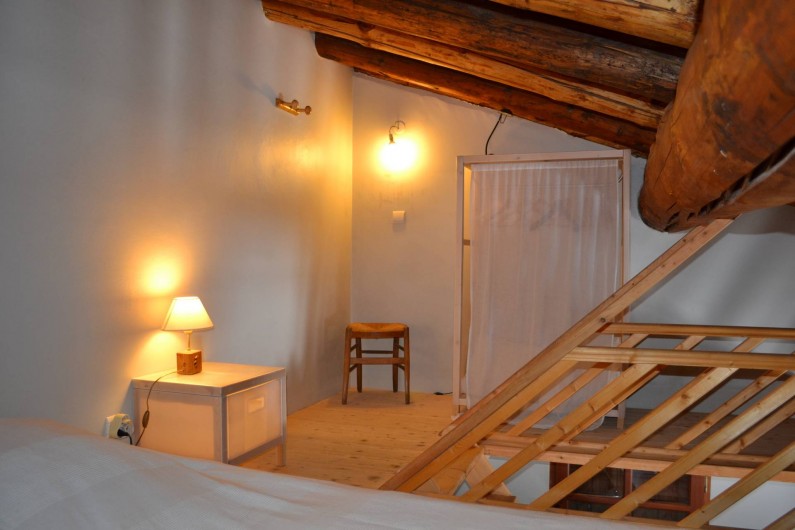 Location de vacances - Appartement à Bonneval-sur-Arc - Chambre double en mezzanine