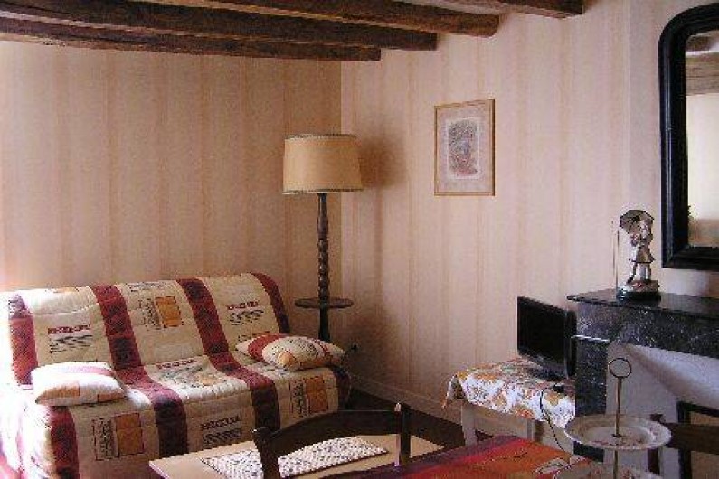 Location de vacances - Studio à Saint-Aubin-de-Luigné - Salle à manger/salon : partie salon