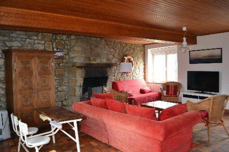 Location de vacances - Villa à Saint-Philibert - Des canapés et fauteuils confortables pour des moments de détente ou de jeux