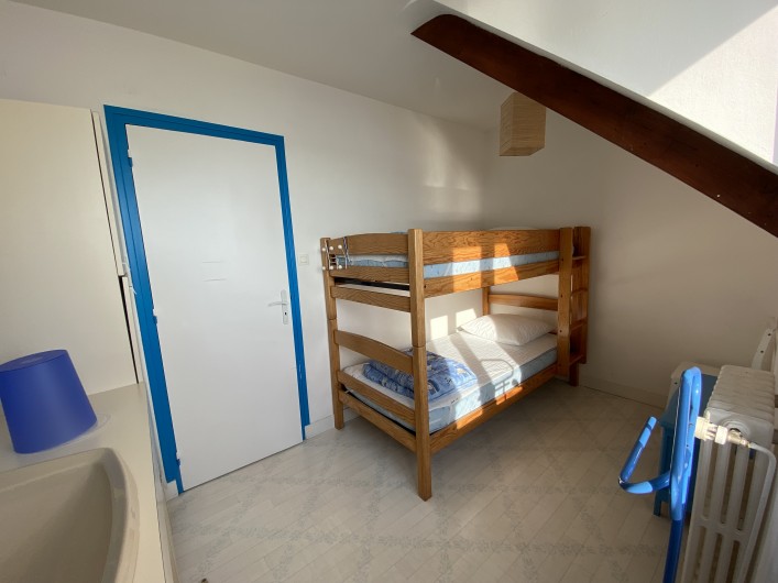 Location de vacances - Villa à Saint-Philibert - Chambre 4  Vue mer  Lavabo privatif  2 lits superposés
