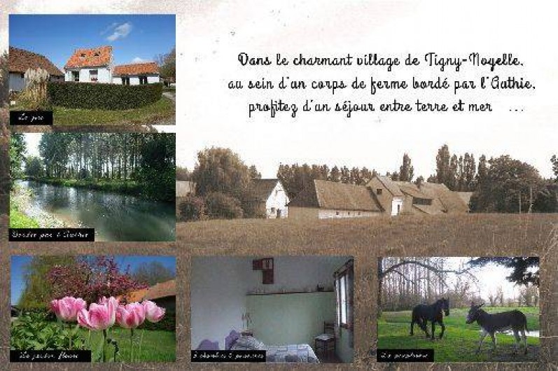 Location de vacances - Gîte à Berck - Le verso de notre carte de visite.