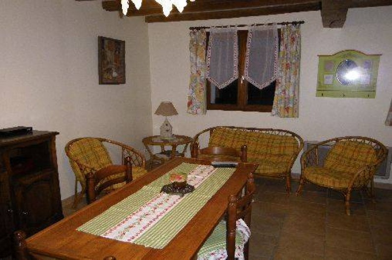 Location de vacances - Gîte à Berck - Le salon et la salle à manger.