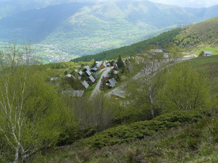 Location de vacances - Chalet à Saint-Lary-Soulan - Eté - Chalet vu du haut