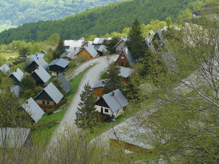 Location de vacances - Chalet à Saint-Lary-Soulan - Eté - Chalet vu du haut