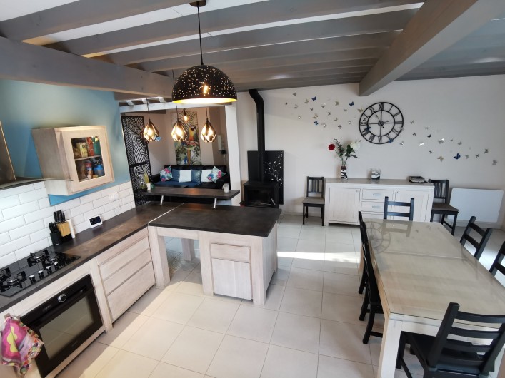 Location de vacances - Villa à Montagnac - Vue depuis la cuisine / salle à manger