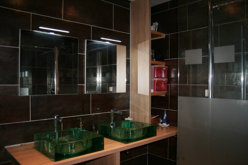 Location de vacances - Mas à Lagorce - sdb rez de chaussée