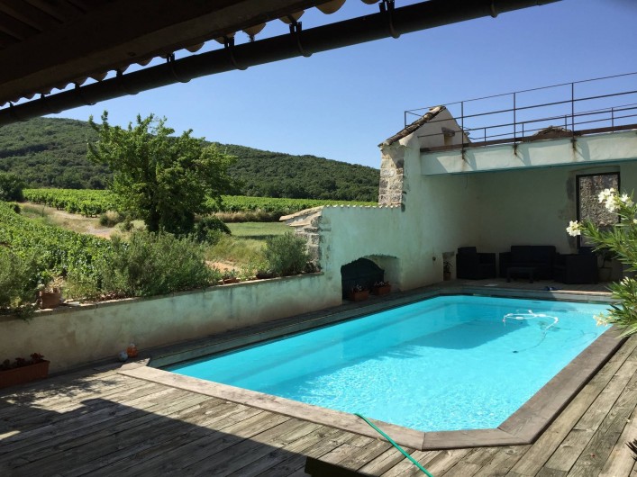 Location de vacances - Mas à Lagorce - piscine privée