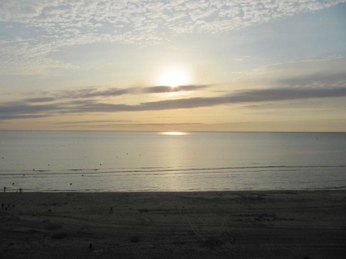 Location de vacances - Appartement à Neufchâtel-Hardelot - Coucher de soleil vu du balcon de l'appartement