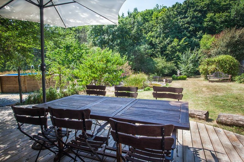 Location de vacances - Villa à Monestier - Notre terrasse ouest