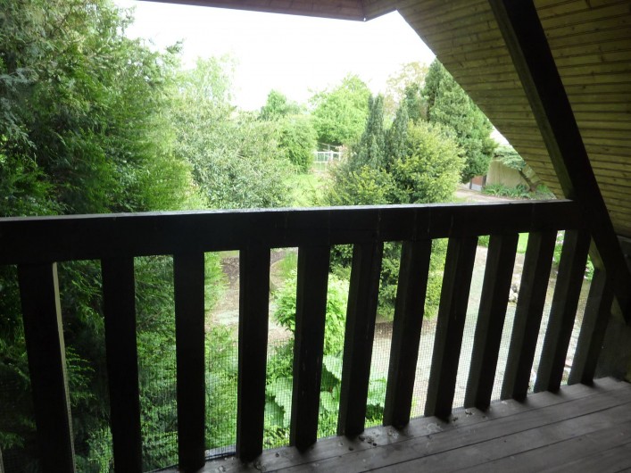 Location de vacances - Chambre d'hôtes à Le Plessis-Grohan - Suite Ô SOLEIL LEVANT Balcon  vue jardin grande chambre 1