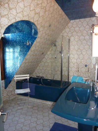 Location de vacances - Chambre d'hôtes à Le Plessis-Grohan - Suite Ô CLAIR DE LA LUNE Salle de bains