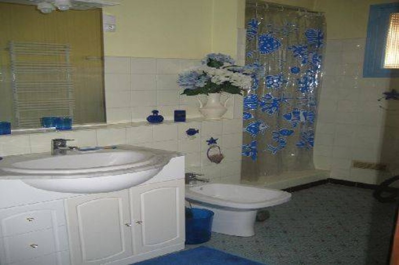 Location de vacances - Appartement à Saint-Aygulf - cabinet de toilette avec douche