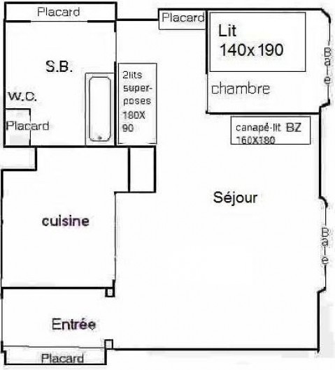 Location de vacances - Appartement à Biarritz