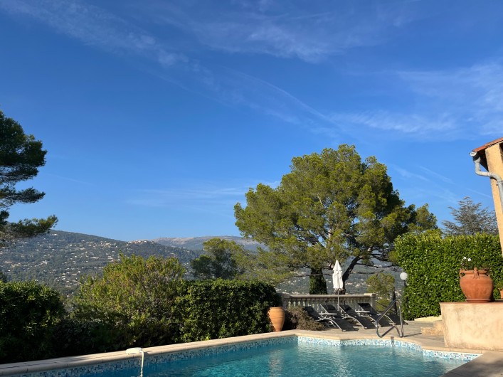 Location de vacances - Villa à Peymeinade - Panorama sur l'arrière pays