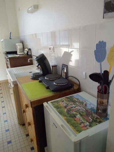 Location de vacances - Appartement à Liourdres - living électroménagers