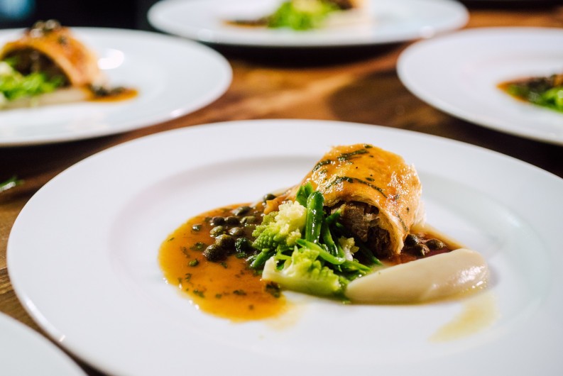 Location de vacances - Chambre d'hôtes à Les Gets - repas gourmet