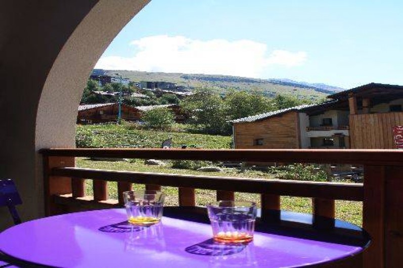 Location de vacances - Studio à Les Deux Alpes - Vue du balcon