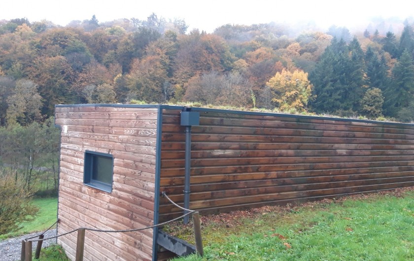 Location de vacances - Chalet à Saint-Sylvestre - Photo automnale sous la brume.