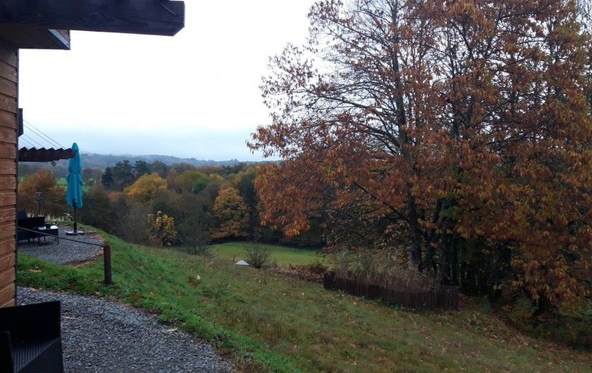 Location de vacances - Chalet à Saint-Sylvestre - Imposant châtaignier ayant donné son nom à nos 3 gîtes tels 3 châtaignes.