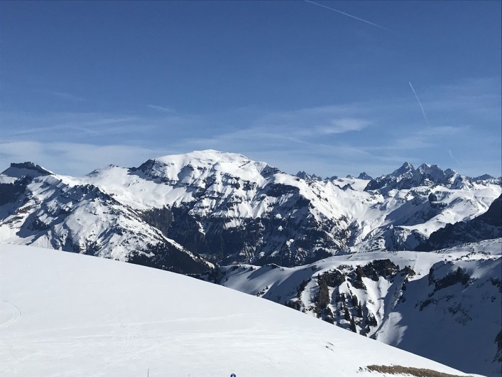 Location de vacances - Appartement à Samoëns - Vue à skis