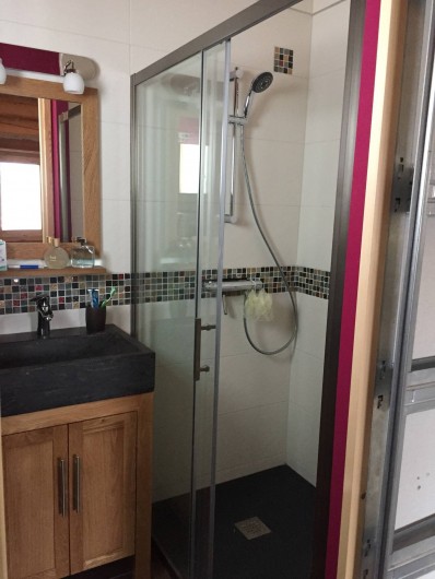 Location de vacances - Chalet à Bolquère - La salle d'eau privative de la Tanière