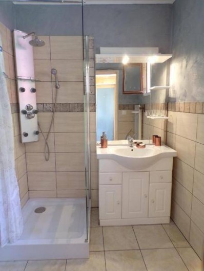 Location de vacances - Gîte à Vignonet - salle d'eau